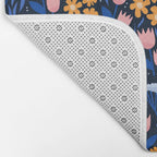 Colorful flowers pattern Bath Mat Gallery Image 2