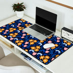 Colorful flowers pattern Desk Mat Gallery Image 2