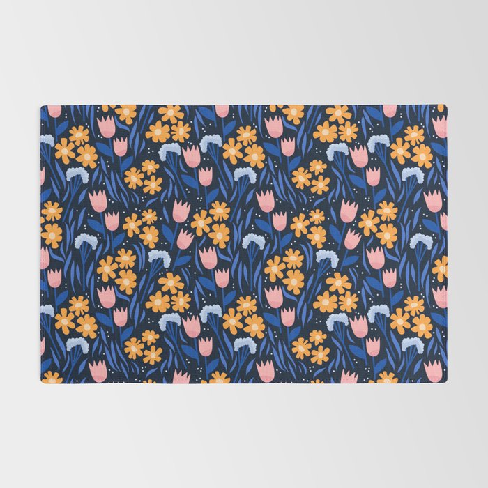 Colorful flowers pattern Rug Gallery Image 2