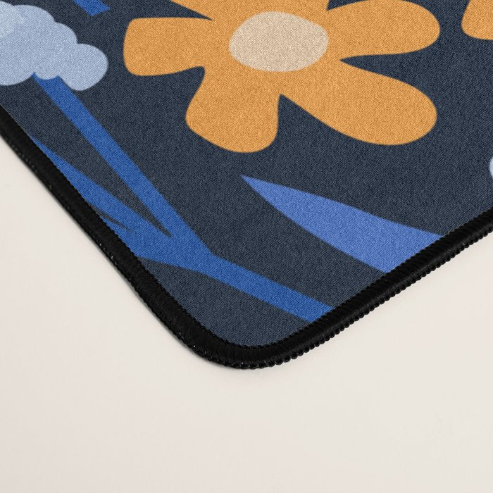 Colorful flowers pattern Desk Mat Gallery Image 4