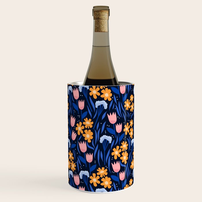 Colorful flowers pattern Wine Chiller Gallery Image 1