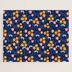 Colorful flowers pattern Jigsaw Puzzle Gallery Image 1