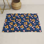 Colorful flowers pattern Rug Gallery Image 1