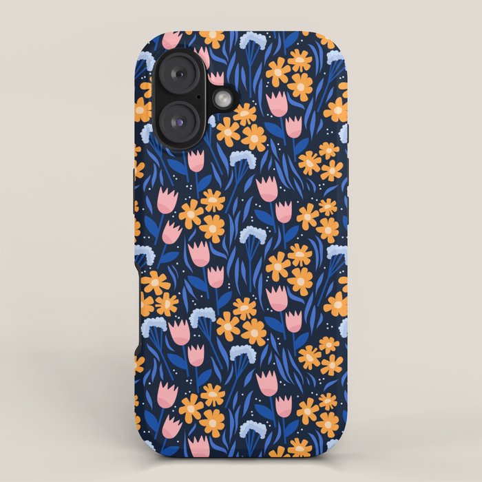 Colorful flowers pattern iPhone Case Gallery Image 1