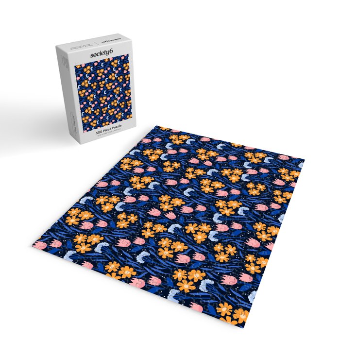 Colorful flowers pattern Jigsaw Puzzle Gallery Image 2