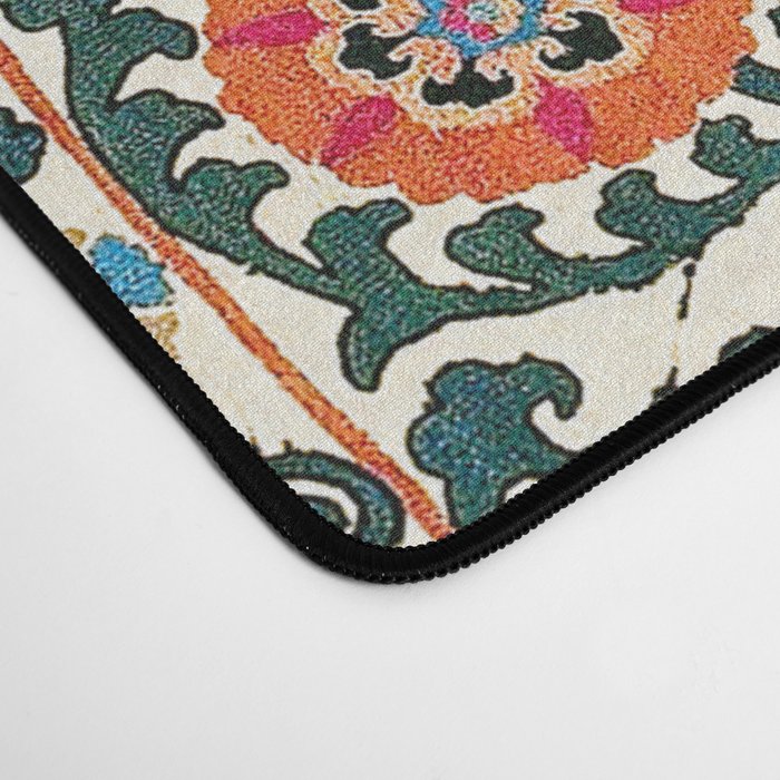 Shakhrisyabz Suzani Uzbek Embroidery Print Desk Mat Gallery Image 4