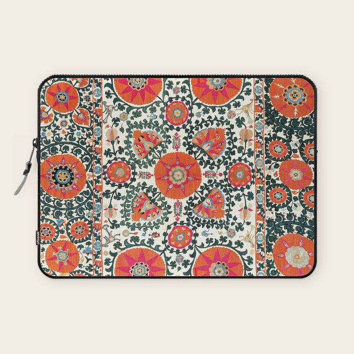Shakhrisyabz Suzani Uzbek Embroidery Print Laptop Sleeve Gallery Image 1