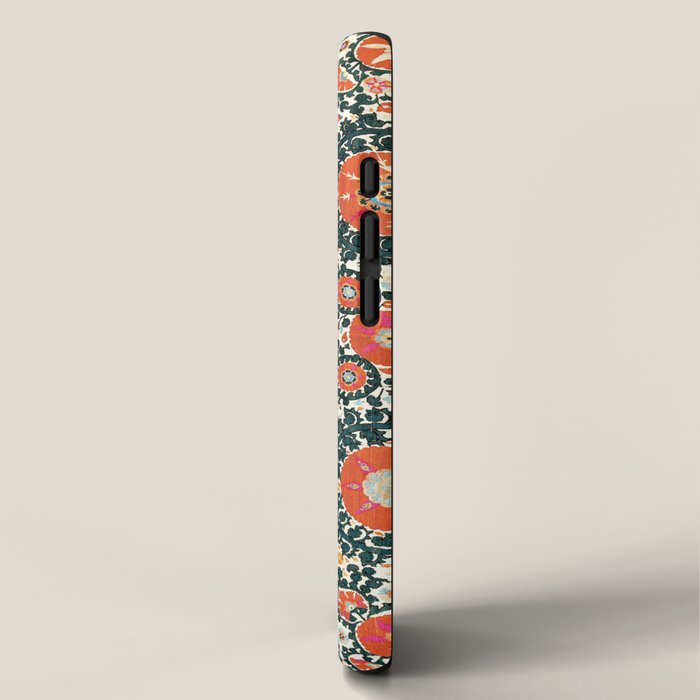 Shakhrisyabz Suzani Uzbek Embroidery Print iPhone Case Gallery Image 2