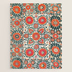 Shakhrisyabz Suzani Uzbek Embroidery Print Jigsaw Puzzle Gallery Image 1