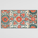 Shakhrisyabz Suzani Uzbek Embroidery Print Desk Mat Gallery Image 3