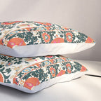 Shakhrisyabz Suzani Uzbek Embroidery Print Pillow Sham Gallery Image 3