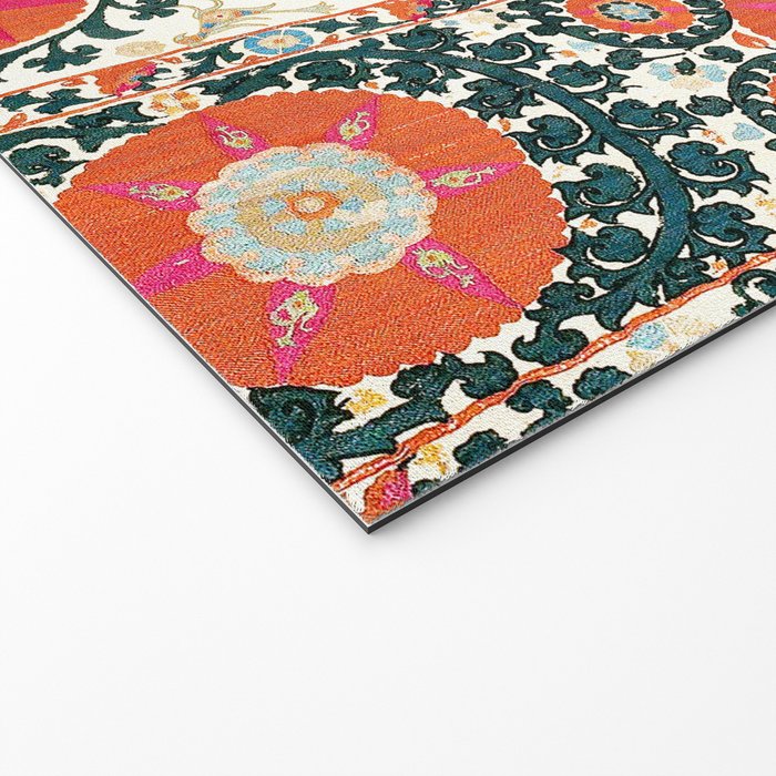 Shakhrisyabz Suzani Uzbek Embroidery Print Welcome Mat Gallery Image 2