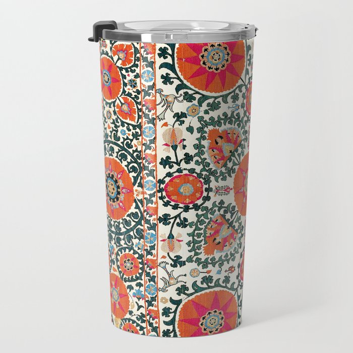 Shakhrisyabz Suzani Uzbek Embroidery Print Travel Mug Gallery Image 3