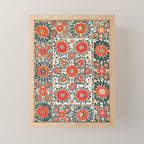 Shakhrisyabz Suzani Uzbek Embroidery Print Mini Art Print Gallery Image 1