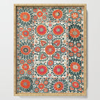Shakhrisyabz Suzani Uzbek Embroidery Print Serving Tray Gallery Image 1