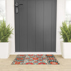 Shakhrisyabz Suzani Uzbek Embroidery Print Welcome Mat Gallery Image 3