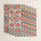 Shakhrisyabz Suzani Uzbek Embroidery Print Wrapping Paper Gallery Image 3