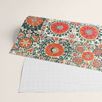 Shakhrisyabz Suzani Uzbek Embroidery Print Wrapping Paper Gallery Image 2