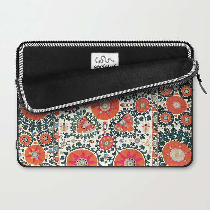 Shakhrisyabz Suzani Uzbek Embroidery Print Laptop Sleeve Gallery Image 2