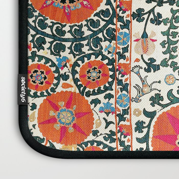 Shakhrisyabz Suzani Uzbek Embroidery Print Laptop Sleeve Gallery Image 3