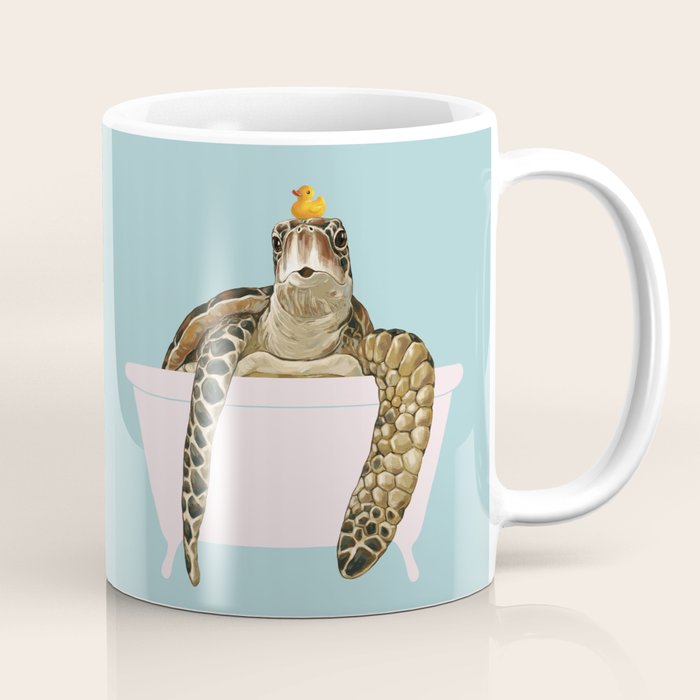 Sea Turtle in Bathtub Coffee Mug Gallery Image 1