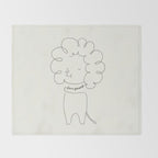 Love Yourself Lion Throw Blanket Gallery Image 2