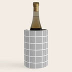 Grid Pattern Gray 2 Wine Chiller Gallery Image 1