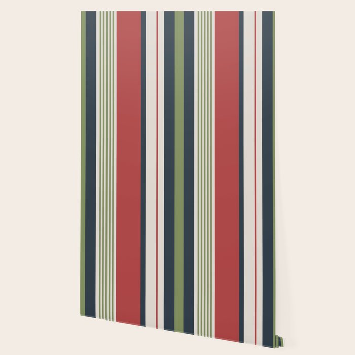 Modern Christmas Stripes 2025 Wallpaper Gallery Image 2
