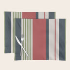Modern Christmas Stripes 2025 Placemat Gallery Image 1