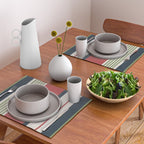 Modern Christmas Stripes 2025 Placemat Gallery Image 2