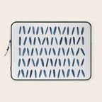 Strokes Pattern | Indigo Watercolor Painting Laptop Sleeve Gallery Image 1