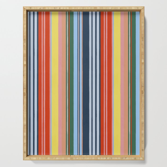 Summer Stripes Serving Tray Gallery Image 1