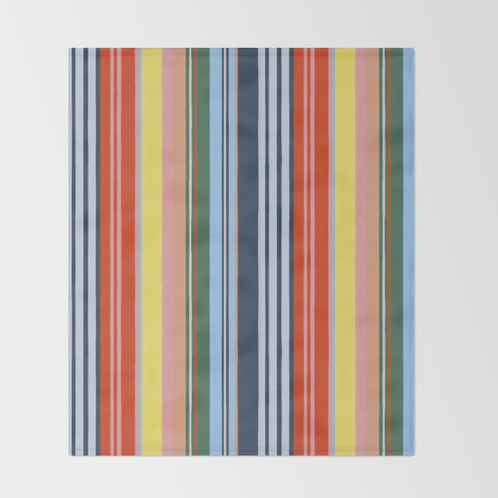 Summer Stripes Throw Blanket Gallery Image 2