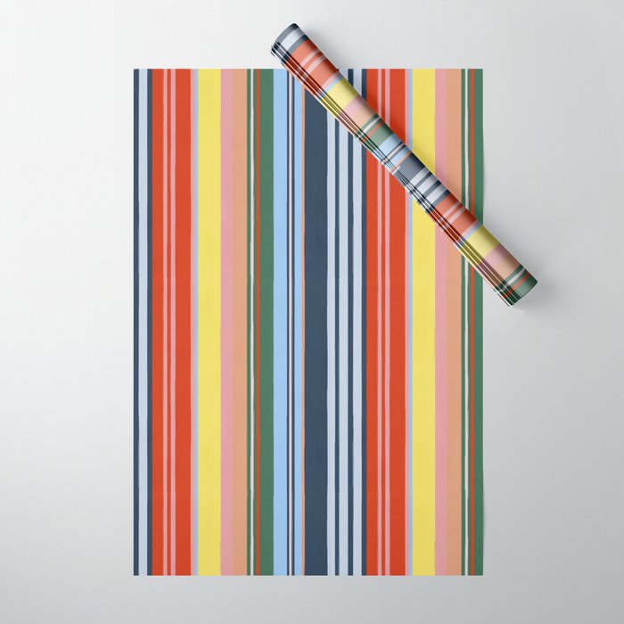 Summer Stripes Wrapping Paper Gallery Image 1