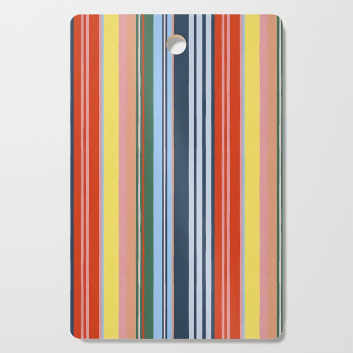 Summer Stripes Cutting Board Gallery Image 1