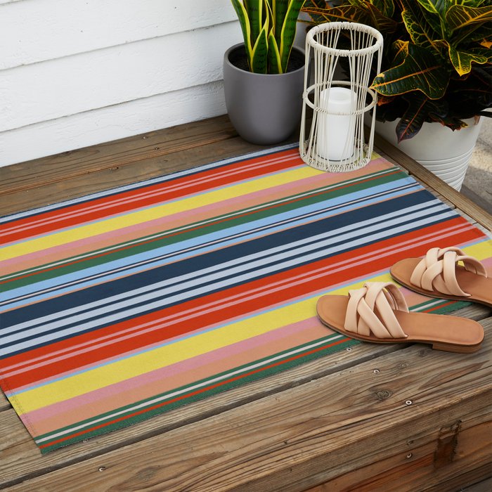 Summer Stripes Outdoor Rug Gallery Image 2