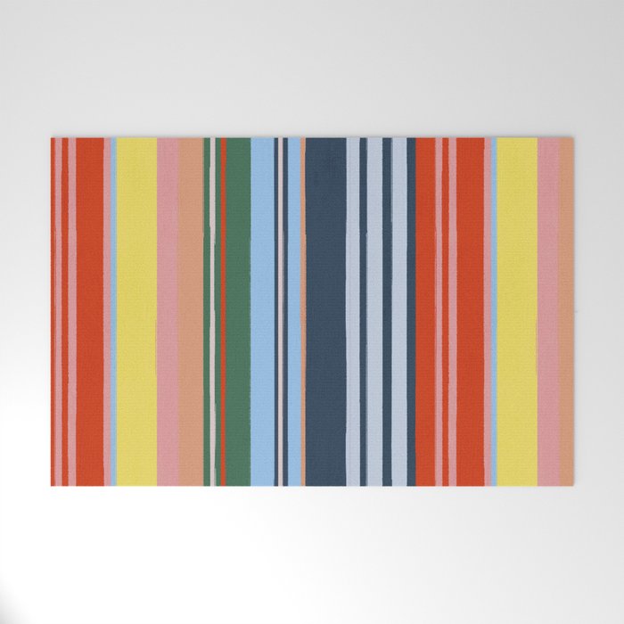 Summer Stripes Welcome Mat Gallery Image 1