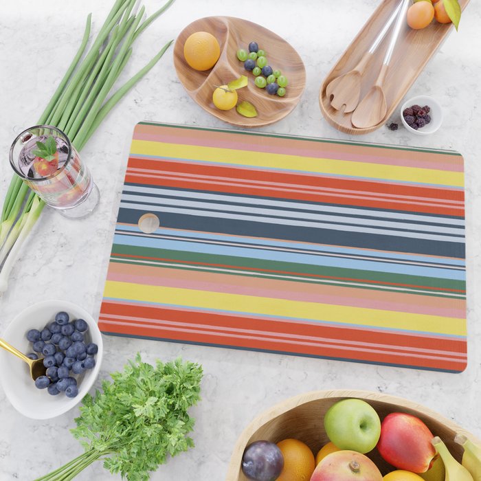 Summer Stripes Cutting Board Gallery Image 2