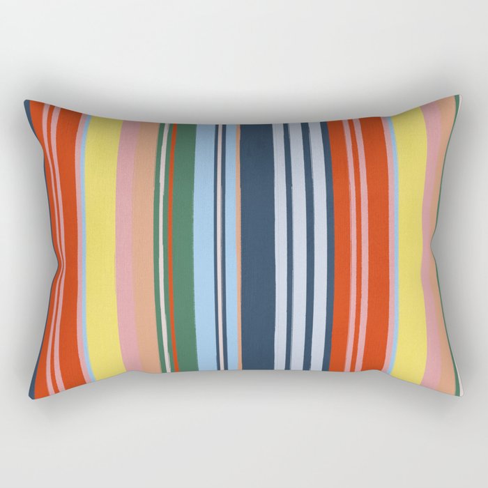 Summer Stripes Rectangular Pillow Gallery Image 2