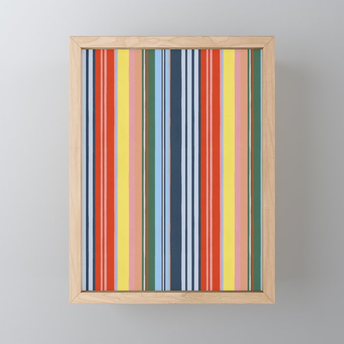 Summer Stripes Mini Art Print Gallery Image 1