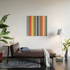 Summer Stripes Wood Wall Art Gallery Image 2