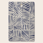 Navy Blue Striped Pattern #1 Cutting Board Gallery Image 1
