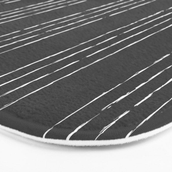 Lines #5 (Dark Gray) Bath Mat Gallery Image 3