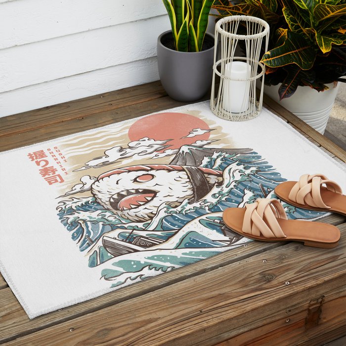 Sharkiri Sushi Outdoor Rug Gallery Image 2