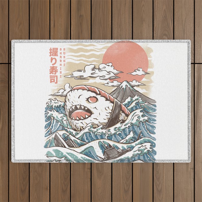 Sharkiri Sushi Outdoor Rug Gallery Image 1
