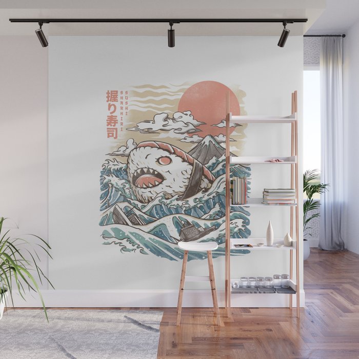 Sharkiri Sushi Wall Mural Gallery Image 1