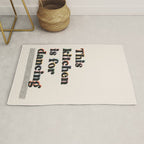 This Kitchen Is For Dancing Retro Typography Rug Gallery Image 1