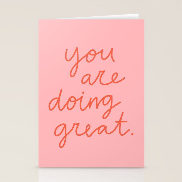 You Are Doing Great Stationery Card Gallery Image 2