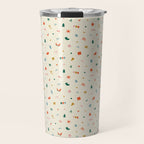 Retro abstract christmas decoration pattern Travel Mug Gallery Image 1