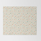 Retro abstract christmas decoration pattern Throw Blanket Gallery Image 2